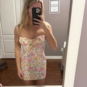 Floral Pastel Princess Polly Mini Dress